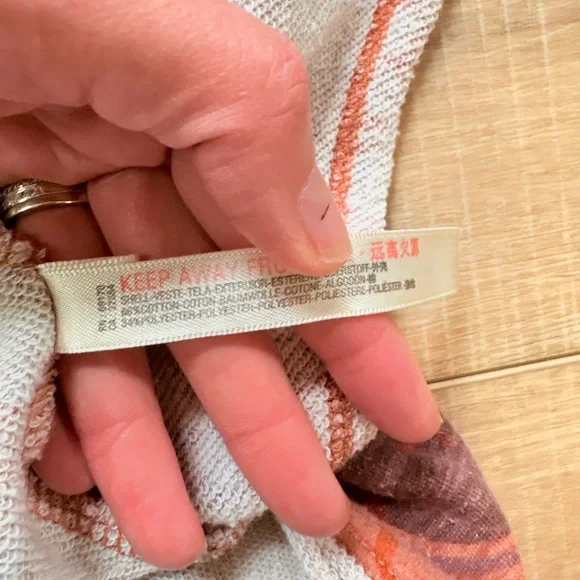 Anthropologie Saturday Sunday Orange and Purple Floral Sweatshirt - Picture 9 of 9